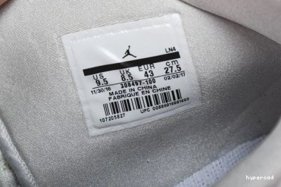 Hyperoad MENS JORDAN RETRO AIR WHITE “PURE 4 MONEY” 1118